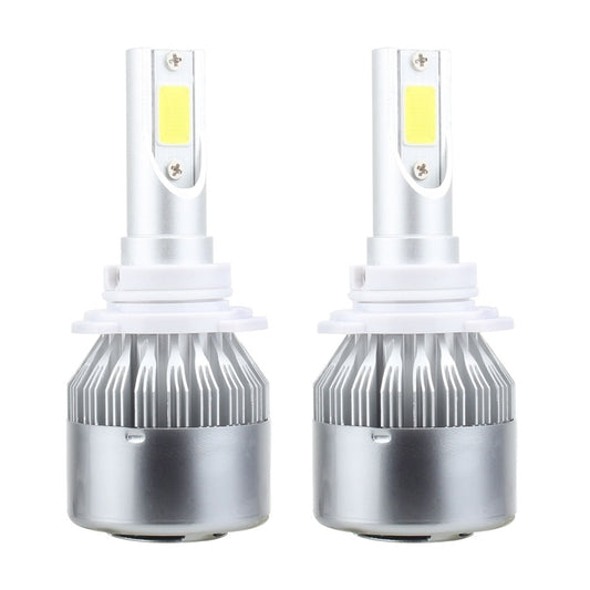 2 PCS 9005 18W 1800 LM 6000K IP68 Casnbus Constant Current Car LED Headlight with 2 COB Lamps, DC 9-36V, 9005