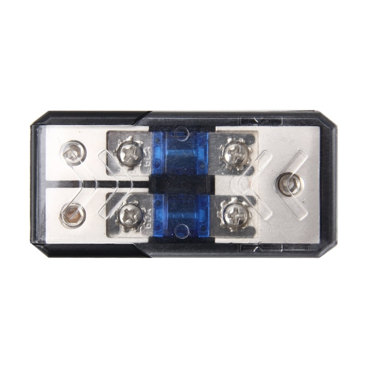 Car Stereo Car Audio Fuse Holder Insurance 60A Car Audio Fuse Holder 1 in 2 Ways Car Auto Fuse Holder Blade Fuse Holder for Car Audio, 1 in 2 Ways