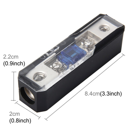 Car Stereo Car Audio Fuse Holder Insurance 60A Car Audio Fuse Holder Car Auto Fuse Holder Blade Fuse Holder for Car Audio, 1 in 1 Way