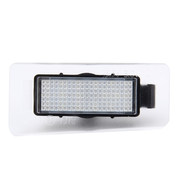 2 PCS LED License Plate Light with 18 SMD-3528 Lamps for Hyundai,2W 120LM,6000K, DC12V(White Light), For Hyundai