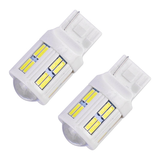 2 PCS T20 / 7440 3W DC 12V 6000K 200LM Car Auto Ceramics Turn Lights / Reversing Light 16LEDs SMD-7020 Lamps, with Projector Lens, T20 / 7440