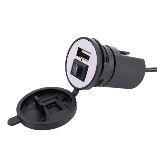 Universal Motorcycle USB Phone Charger Fast Charging, Random Color Delivery, 2.1V With Switch