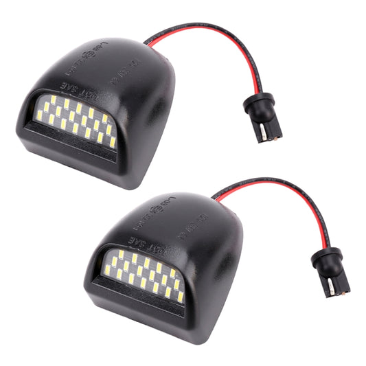 2 PCS DC 12V 3W 150LM 6000K LED License Plate Light 18LEDs SMD-4014 Bulbs Lamps for Chevrolet, For Chevrolet