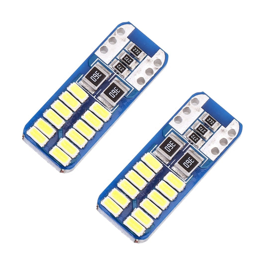2 PCS T10 / W5W / 168 / 194 DC12V 1.4W 6000K 90LM 12LEDs SMD-3014 Car Reading Lamp Clearance Light, with Decoder, T10 / W5W / 168 / 194(90LM)