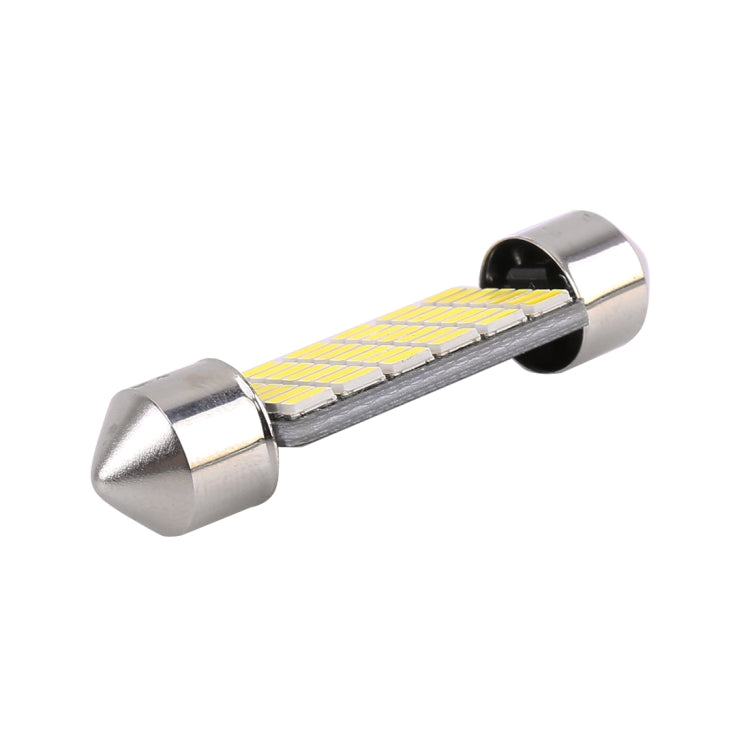 2 PCS 39mm DC12V / 1.2W / 6000K / 80LM 42LEDs SMD-3014 Car License Plate Light / Dome Light, with Decoder, 39mm