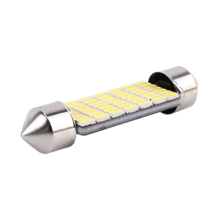 2 PCS 41mm DC12V / 1.2W / 6000K / 80LM 49LEDs SMD-3014 Car License Plate Light / Dome Light, with Decoder, 41mm