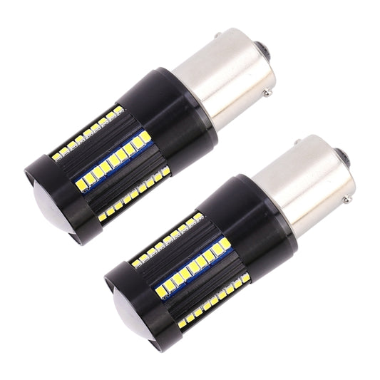 2 PCS 1156 / BA15S DC9-16V / 8.2W / 6000K / 655LM Car Auto Reversing Lights / Turn Light 66LEDs SMD-2016 Lamps, 1156
