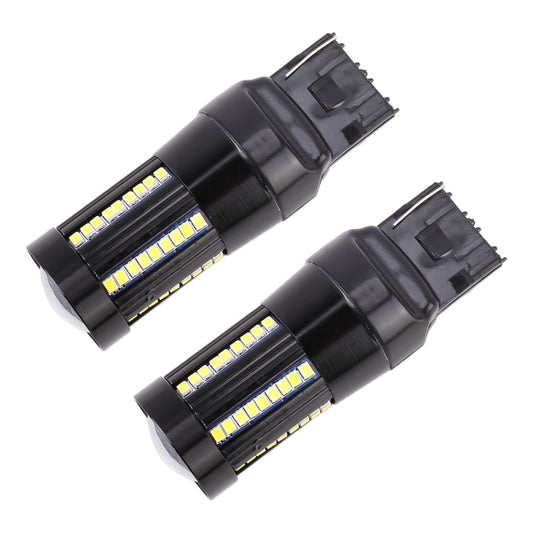 2 PCS T20 / 7440 DC9-16V / 8.2W / 6000K / 655LM Car Auto Reversing Lights / Turn Light 66LEDs SMD-2016 Lamps, 7440