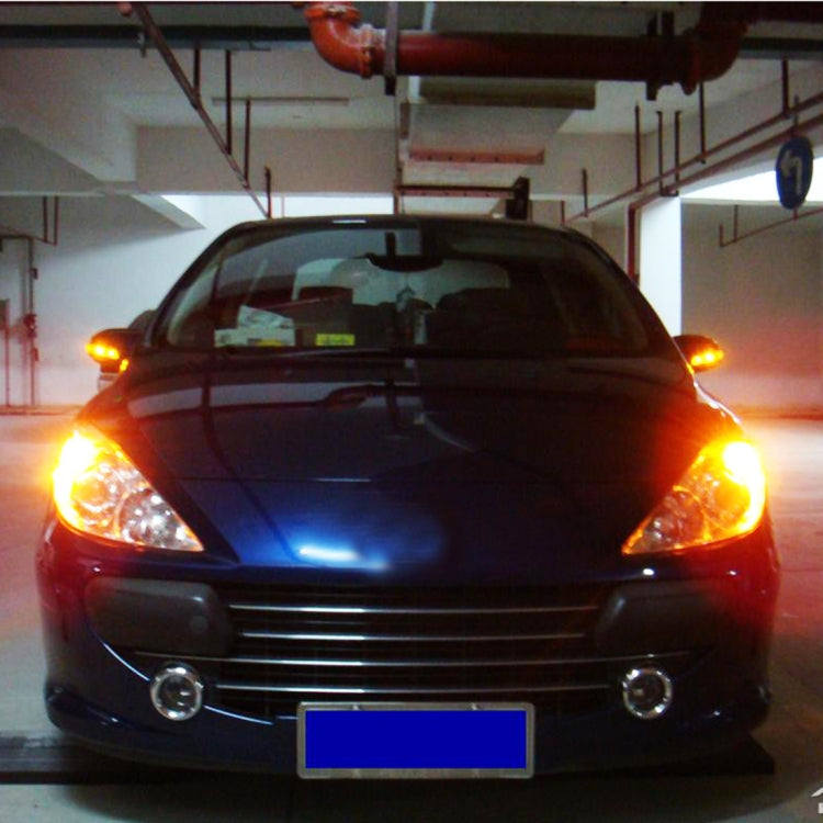 2 PCS T20 / 7440 DC9-16V / 8.2W / 6000K / 655LM Car Auto Reversing Lights / Turn Light 66LEDs SMD-2016 Lamps, 7440