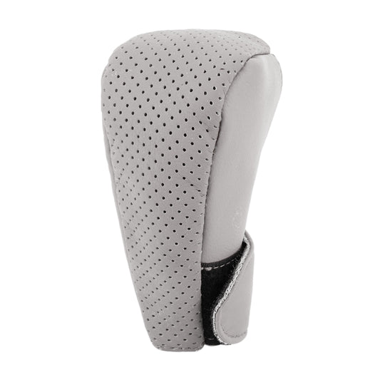 Universal Nonslip Breathable Genuine Leather Car Gear Shift Knob Cover