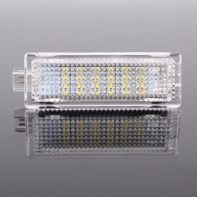 2 PCS LED Car DC 12V 1.5W 6000K 100LM Door Lights 18LEDs SMD-3528 Lamps for BMW E81, For BMW E81