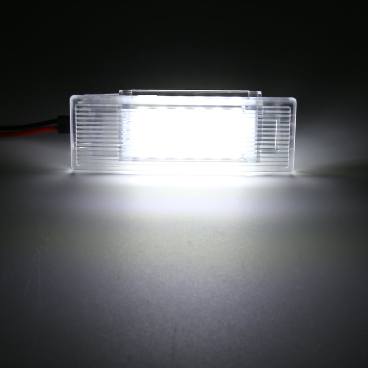 2 PCS LED Car DC 12V 1.5W 6000K 100LM Door Lights 18LEDs SMD-3014 Lamps for BMW F10, For BMW F10
