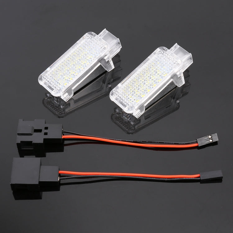 2 PCS LED Car DC 12V 1.5W Door Lights Lamps for Audi / Volkswagen, For Audi / Volkswagen (Blue Light), For Audi / Volkswagen (Red Light), For Audi / Volkswagen (White Light)