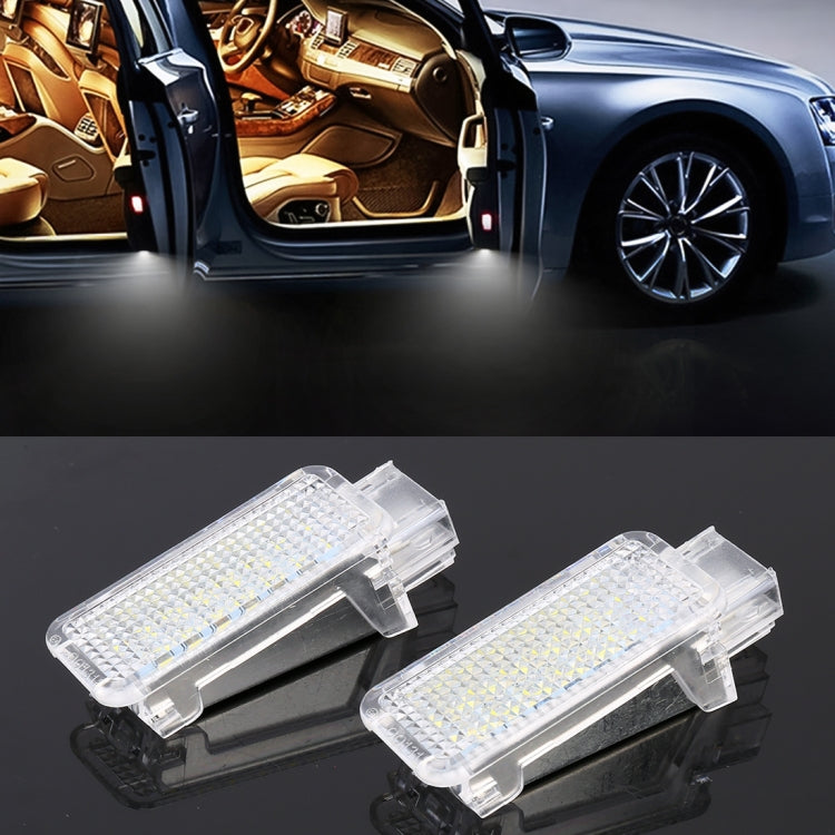 2 PCS LED Car DC 12V 1.5W Door Lights Lamps for Audi / Volkswagen, For Audi / Volkswagen (Blue Light), For Audi / Volkswagen (Red Light), For Audi / Volkswagen (White Light)