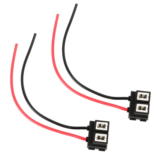 2 PCS Car H7 Ceramics Elbow Bulb Holder Base Female Socket with Wire, H7 (Ceramics)