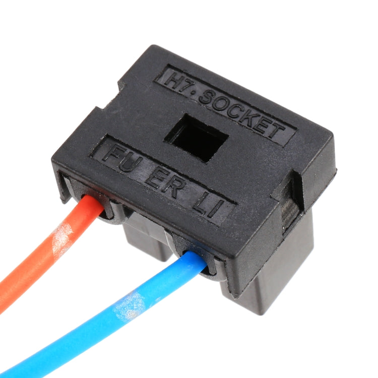 2 PCS Car H7 Elbow Bulb Holder Base Female Socket with Wire, H7