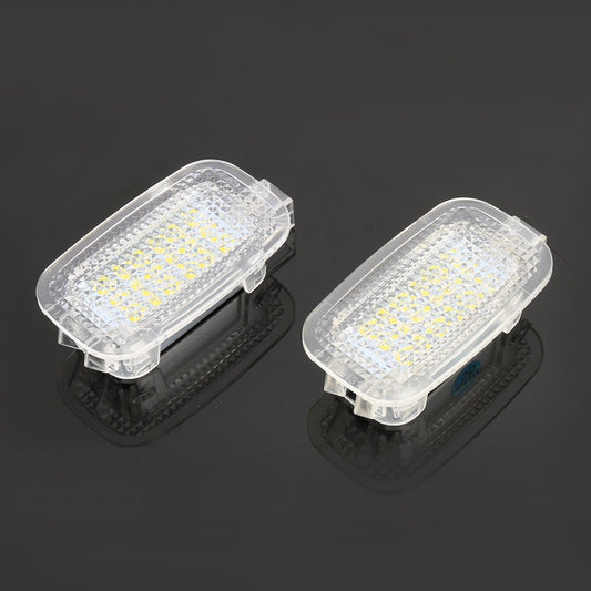 2 PCS LED Car DC 12V 1.5W 6000K 100LM Door Lights Lamps 18LEDs SMD-3528 Lamps for Mercedes Benz, For Mercedes Benz