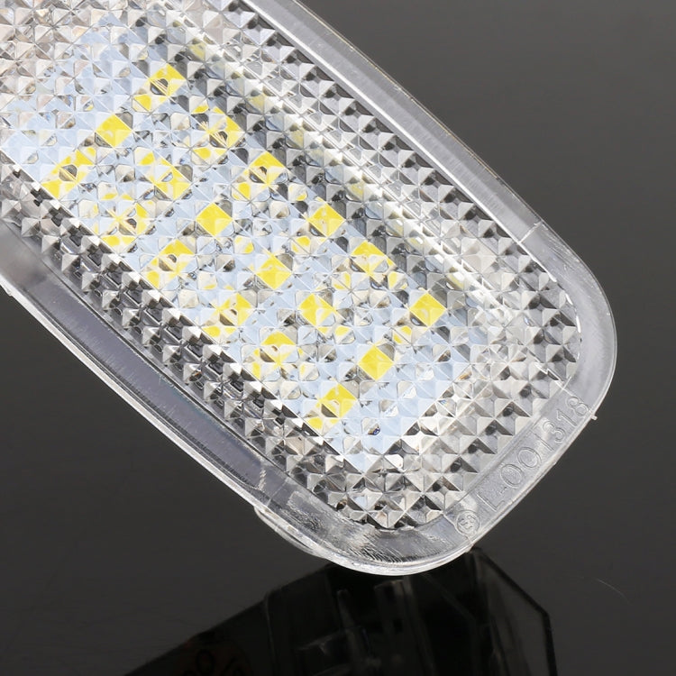 2 PCS LED Car DC 12V 1.5W 6000K 100LM Door Lights Lamps 18LEDs SMD-3528 Lamps for Mercedes Benz, For Mercedes Benz