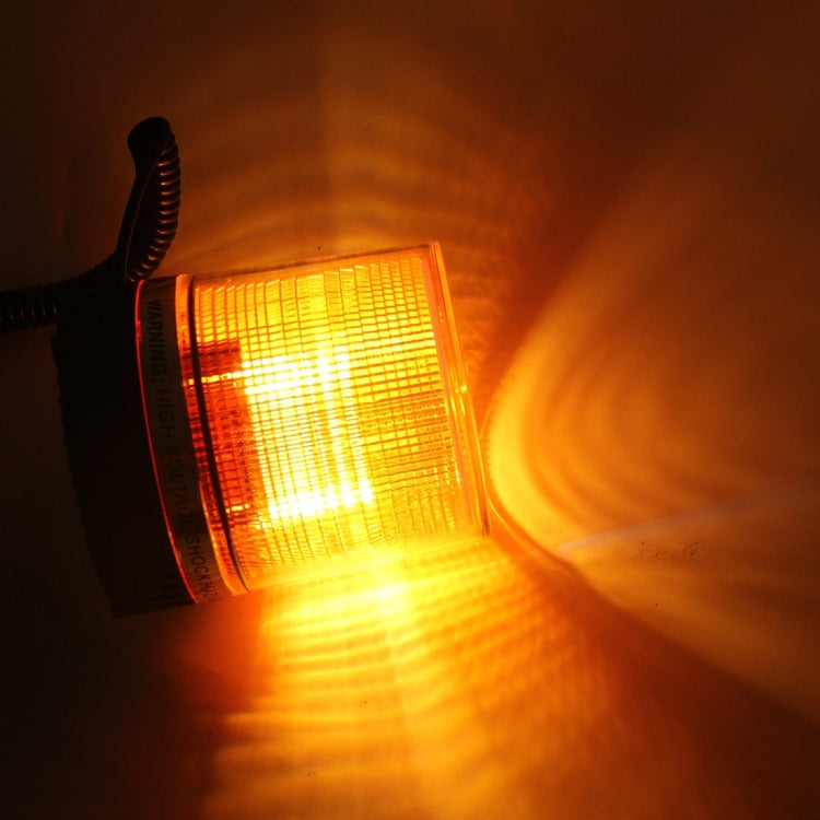 Brilliant Strong Xenon Strong Magnetic Doom Installation Flash Strobe Warning Light, DC 12V, Wire Length: 60cm, Yellow Light