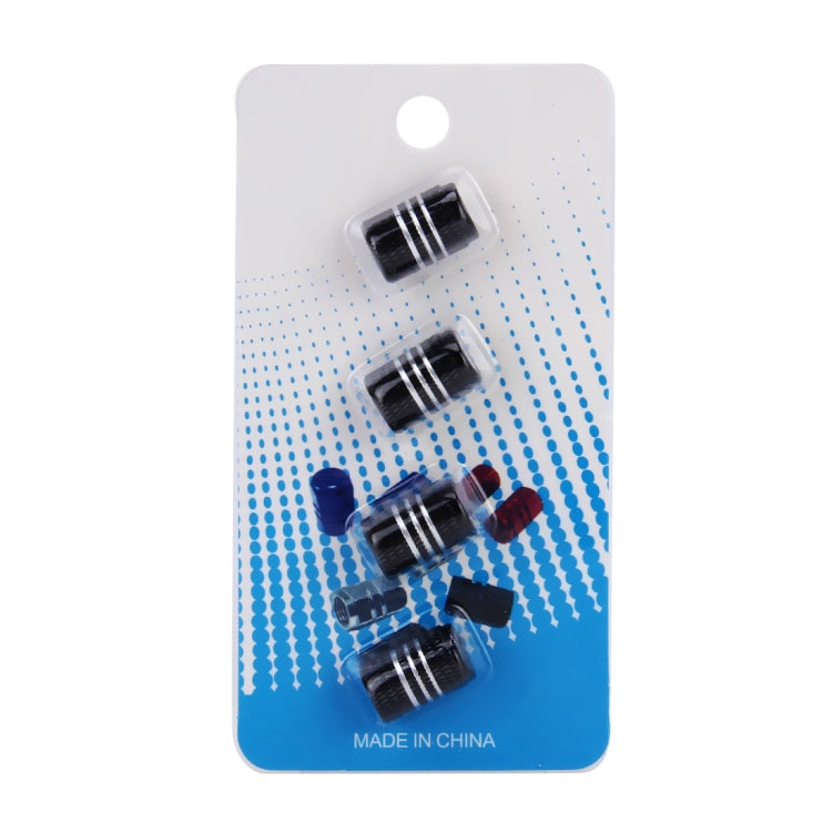 4PCS Metal Plated Circular Shape Universal Tire Valve Stem Cap With White Diamond, Circular Shape