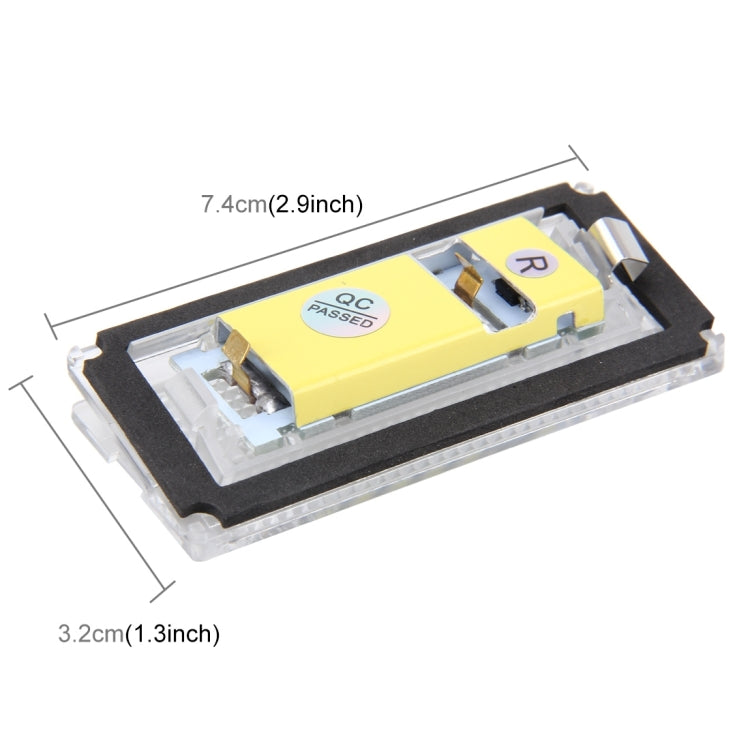 2 PCS License Plate Light with 18 SMD-3528 Lamps for BMW E46 4D 1998-2003,2W 120LM,6000K, DC12V (White Light), For BMW E46 4D