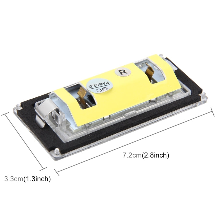 2 PCS License Plate Light with 18 SMD-3528 Lamps for BMW E46 2D M3,2004-2006,2W 120LM,6000K, DC12V (White Light), For BMW E46 2D M3