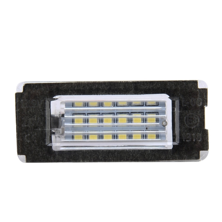 2 PCS License Plate Light with 18 SMD-3528 Lamps for BMW MINI R56,2W 120LM,6000K, DC12V (White Light), For BMW MINI R56