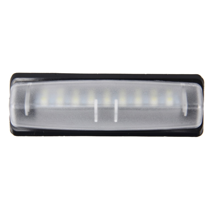 2 PCS License Plate Light with 18 SMD-3528 Lamps for Toyota,2W 120LM,6000K, DC12V(White Light), For Toyota2