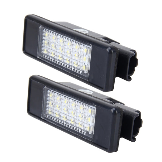2 PCS License Plate Light with 24 SMD-3528 Lamps for Peugeot Citroen (White Light), For Peugeot Citroen