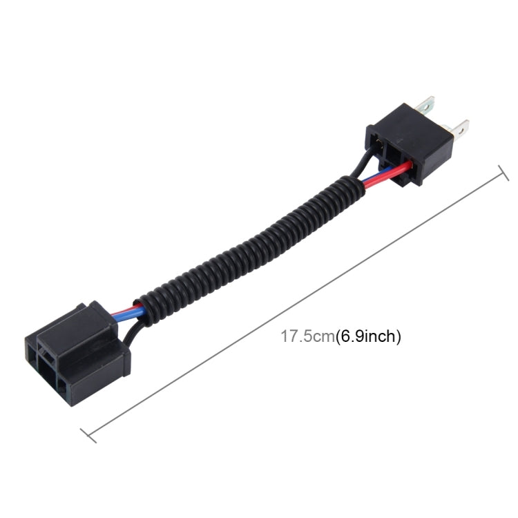 2 PCS H4 Car HID Xenon Headlight Male to Female Conversion Cable, H4