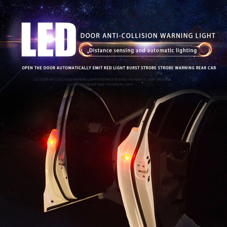 2 PCS Car Door Magnetic Warning Strobe Light Lamp