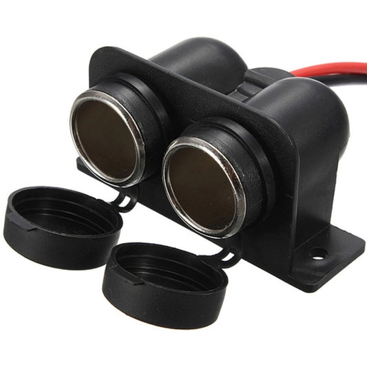 Adaptateur Prise Allume-cigare Double Port ABS pour Voiture et Moto