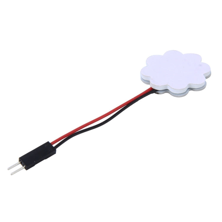 2 PCS 3W 200 LM 6000K Flower Shape Car Auto Interior Doom Reading Light with 12 SMD-5630 LED Lamps Bicuspid and T10 Adapter Cable, DC 12V, Flower Shape Reading Light