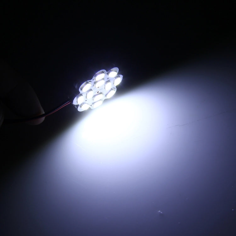 2 PCS 3W 200 LM 6000K Flower Shape Car Auto Interior Doom Reading Light with 12 SMD-5630 LED Lamps Bicuspid and T10 Adapter Cable, DC 12V, Flower Shape Reading Light