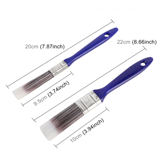 Brosse de nettoyage à cheveux en nylon 2 PCS pour voiture, jardin, cuisine, peinture, brosse à cheveux en nylon 2 pièces