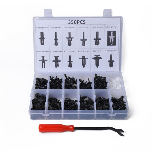 350 PCS Universal Car Retainer Clips Assortment Car Panel Trim Plastic Fasteners Rivet Clips Set, 350 PCS