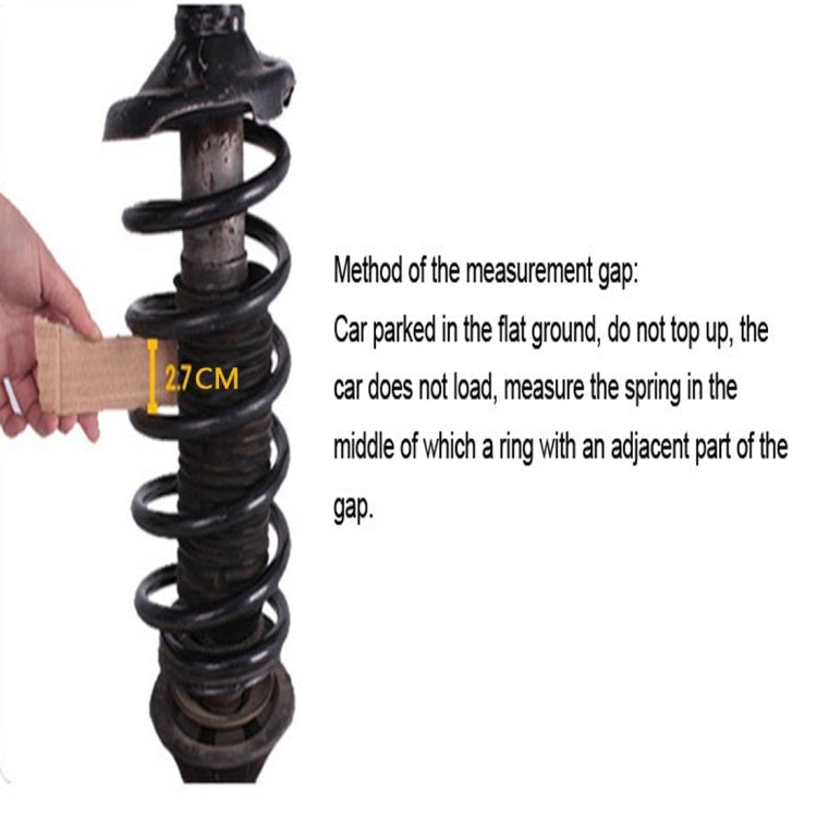 2 PCS Car Auto C Type Shock Absorber Spring Bumper Power Cushion Buffer, Spring Spacing: 27mm, Colloid Height: 50mm, C Type(Spring Spacing: 27mm, Height: 50mm)