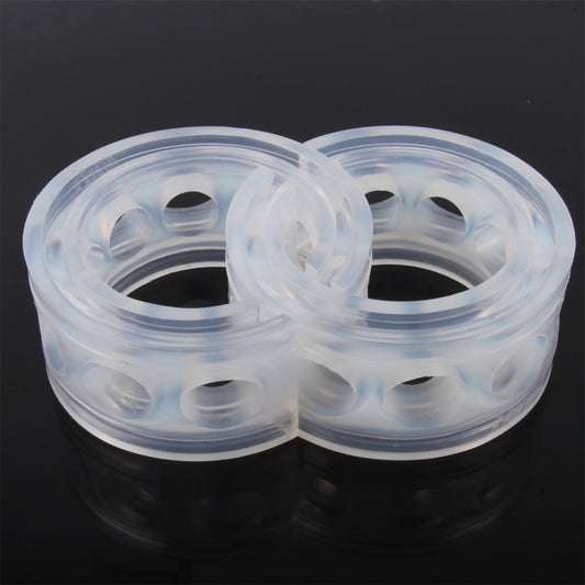 2 PCS Car Auto E Type Shock Absorber Spring Bumper Power Cushion Buffer, Spring Spacing: 17mm, Colloid Height: 38mm