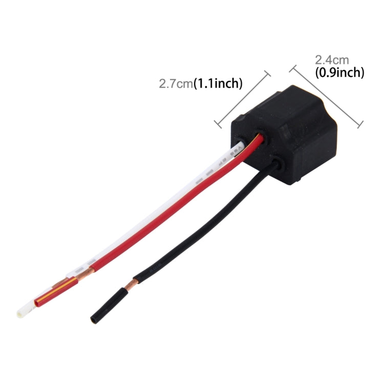 2 PCS Car Auto LED Bulb Socket Holder (No Including Light), H4, H7, H8/H11, 1156, 7443, H1/H3