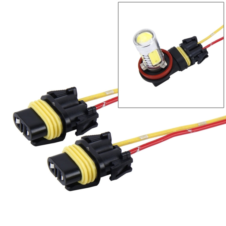 2 PCS Car Auto LED Bulb Socket Holder (No Including Light), H4, H7, H8/H11, 1156, 7443, H1/H3
