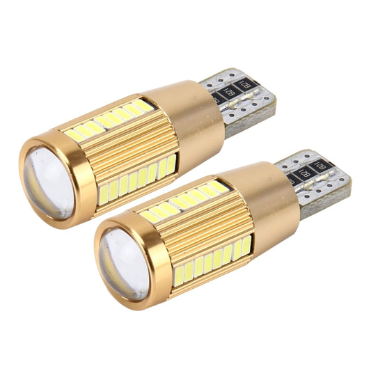 2 PCS T10 2W 180 LM 5500K Constant Current Car Clearance Light with 38 SMD-3014 Lamps, DC 12-16V, 38 SMD-3014 Lamps, T10+2W Blue Light