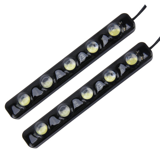 2 PCS 5W 150 LM 6000K DRL Daytime Running Light with 5 SMD-5050 Lamps, DC 12V, 5W