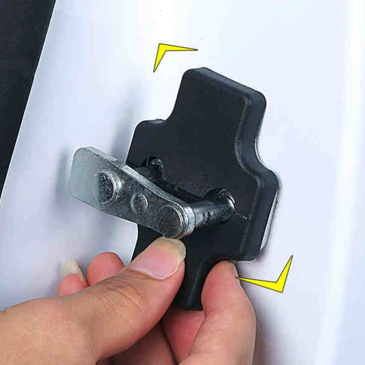 4 PCS Car Door Lock Buckle Decorated Rust Guard Protection Cover for BaoJun Chery SGMW Chevrolet HuaCheng ZhongHua, For BaoJun