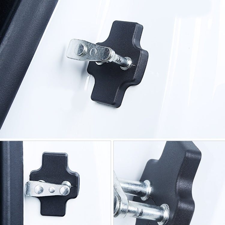 4 PCS Car Door Lock Buckle Decorated Rust Guard Protection Cover for BaoJun Chery SGMW Chevrolet HuaCheng ZhongHua, For BaoJun