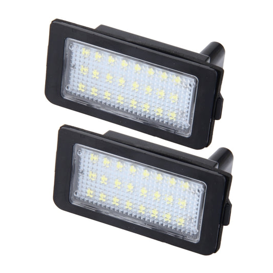 2 PCS Canbus License Plate Light with 24 SMD-3528 Lamps for BMW E38, For BMW E38