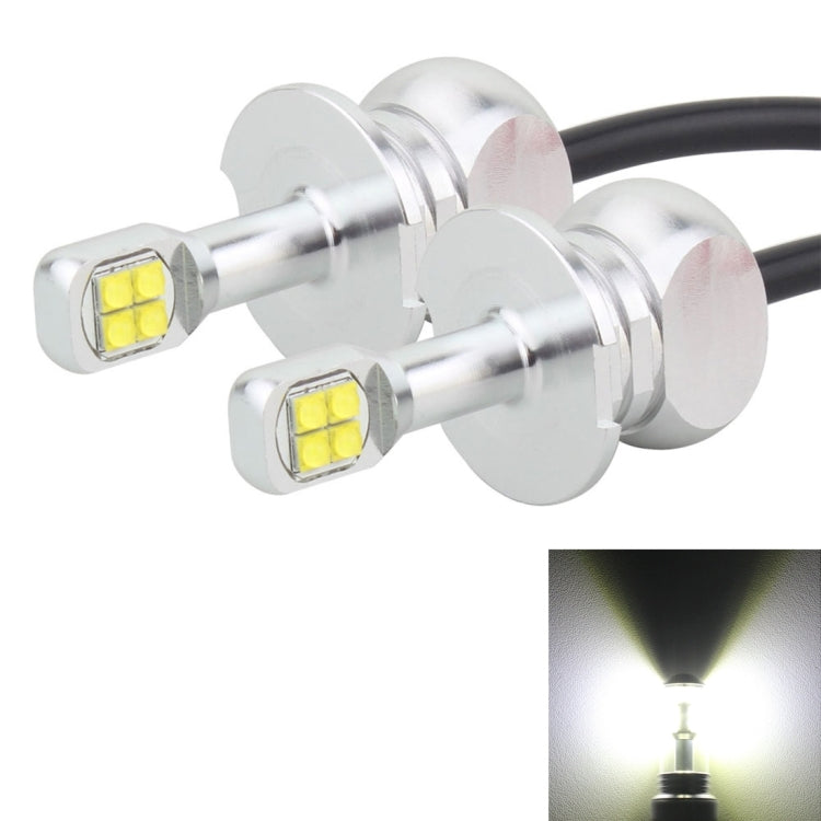 2 PCS H3 40W 800 LM 6000K 8 CREE LEDs Car Fog Lights, DC 12V, H3
