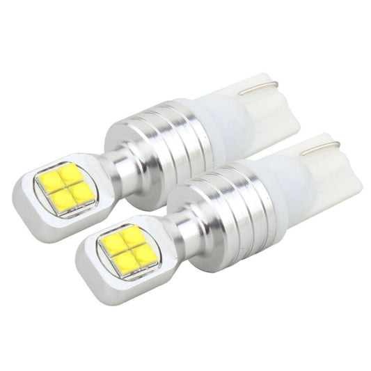 2 PCS T10/W5W 40W 800 LM 6000K Car Clearance Light Reading Light License Light with 8 Lamp, DC 12V, White Light