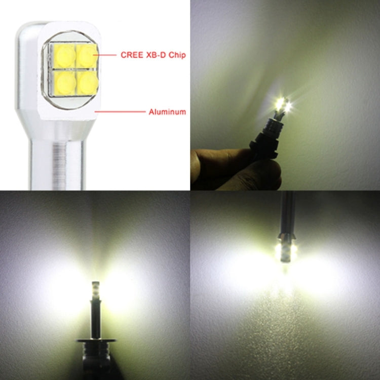 2 PCS T10/W5W 40W 800 LM 6000K Car Clearance Light Reading Light License Light with 8 Lamp, DC 12V, White Light