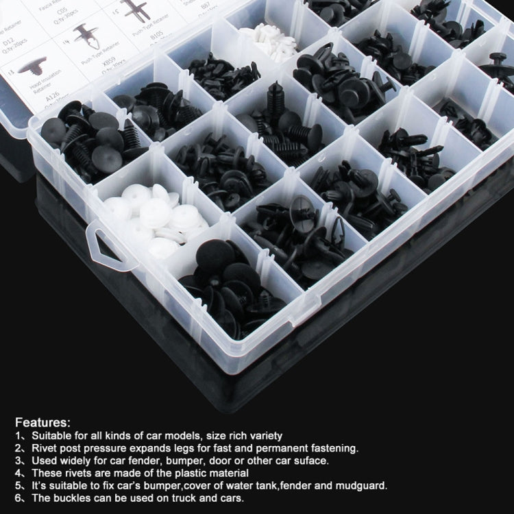 415 PCS Car Retainer Clips Assortment Car Panel Trim Plastic Fasteners Rivet Clips Set, 415 PCS