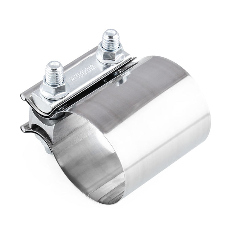 2.5 inch 63mm Car Turbo Exhaust Downpipe Stainless Steel Lap Joint Band Clamp, 2.5 inch